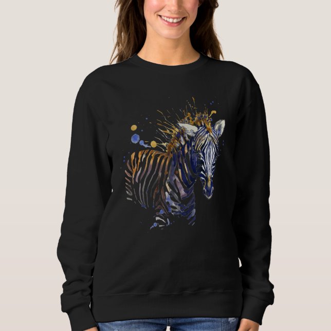 African Zebra Graphic Sweatshirt (Vorderseite)