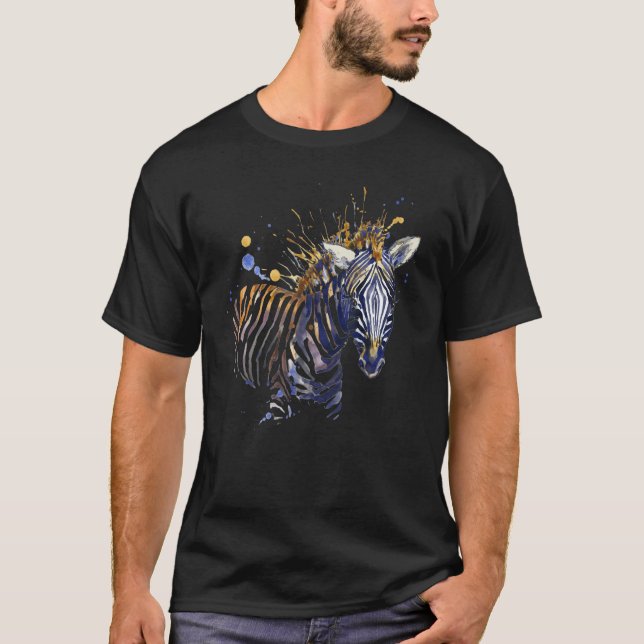 African Zebra Graphic T-Shirt (Vorderseite)