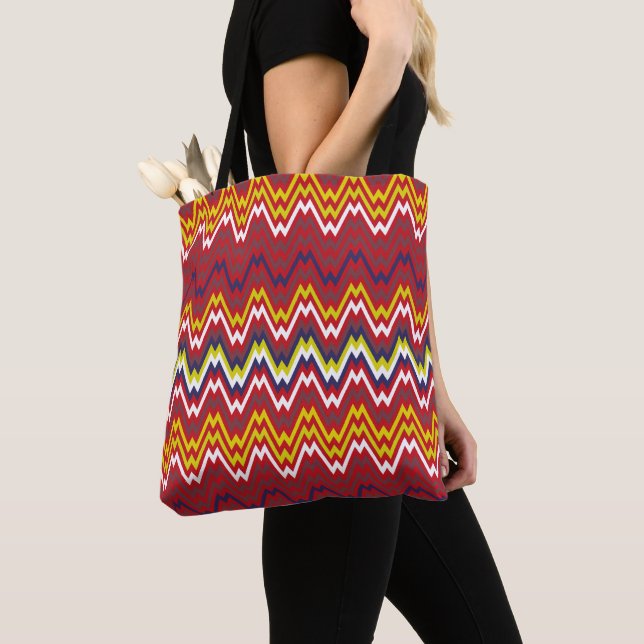 African Zigzag Zickzack Weave Striave Muster (Von Nahem)
