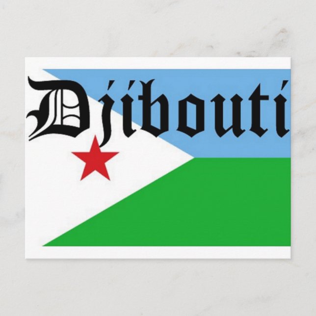 Africankoko Custom Djibouti Postkarte (Vorderseite)