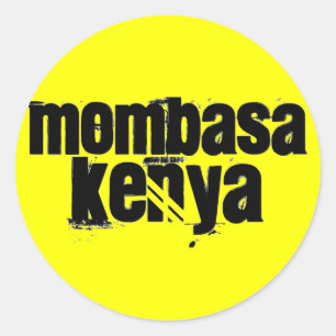 Africankoko Custom Mombasa, Kenia Runder Aufkleber