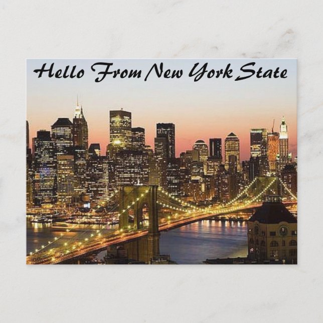 Africankoko Custom New York Staat Postcard Postkarte (Vorderseite)