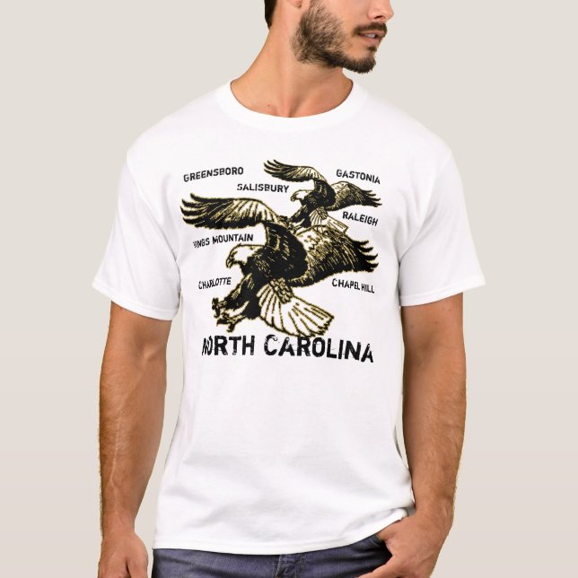 Africankoko Gewohnheits-North Carolina T-Shirt (Vorderseite)