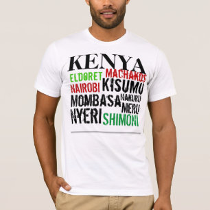 Africankoko Kenia Gewohnheit T-Shirt