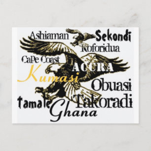 Africankoko-Postkarte für Ghana Postkarte