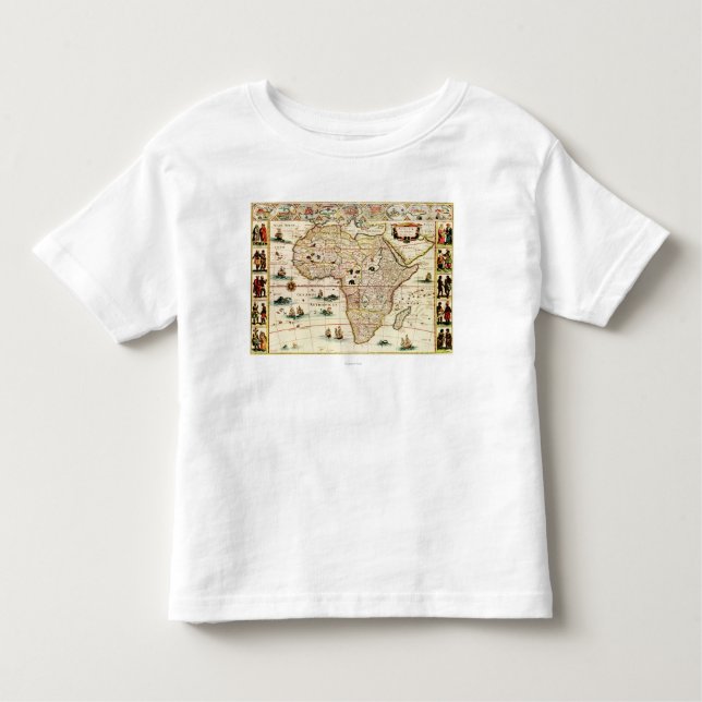 AfricaPanoramic MapAfrica 2 Kleinkind T-shirt (Vorderseite)