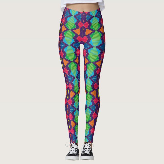 Afrika 06 Zig Zag Leggings (Vorderseite)