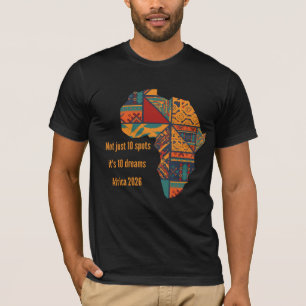 Afrika 10 Träume 2026 Benutzerdefiniertes Fußball- T-Shirt