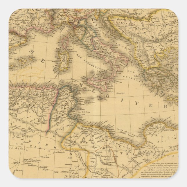 Afrika 20 quadratischer aufkleber (Vorderseite)