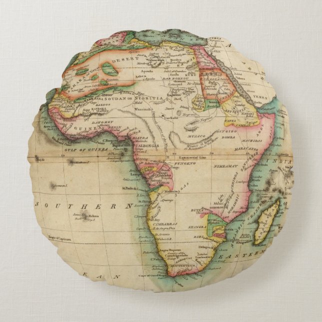 Afrika 43 rundes kissen (Vorderseite)