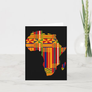 Afrika afroamerikanisch Kente Black History Month Karte