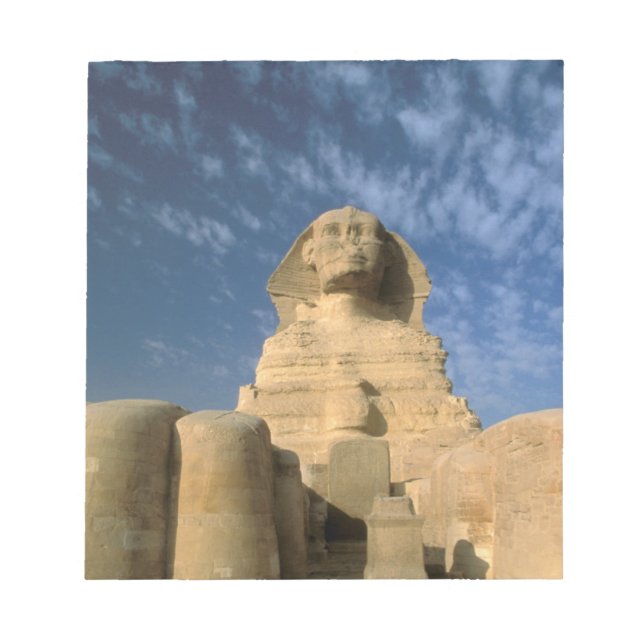Afrika, Ägypten, Kairo, Gizeh-Plateau. Sphinx Notizblock (Vorderseite)
