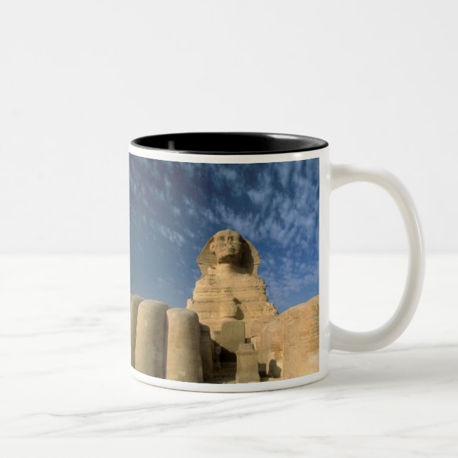 Afrika, Ägypten, Kairo, Gizeh-Plateau. Sphinx Zweifarbige Tasse (Rechts)