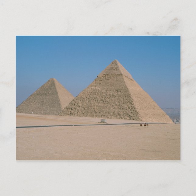 Afrika - Ägypten - Kairo - Große Pyramiden von Giz Postkarte (Vorderseite)