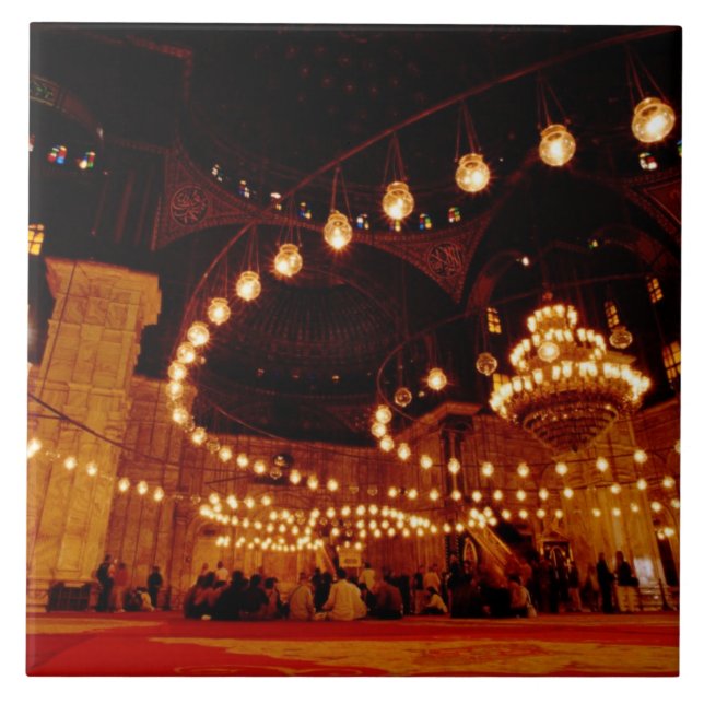 Afrika, Ägypten, Kairo, Mohammed Ali Moschee, Fliese (Vorderseite)