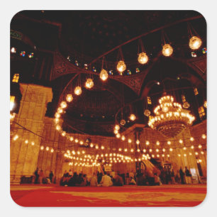 Afrika, Ägypten, Kairo, Muhammad Ali Moschee, Quadratischer Aufkleber