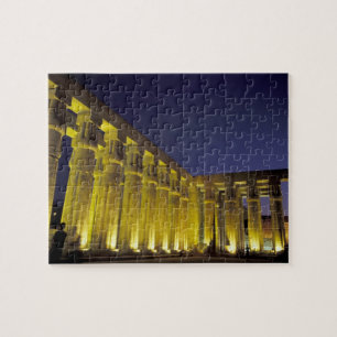 Afrika, Ägypten, Luxor. Sonnenhof von Amenhotep Puzzle