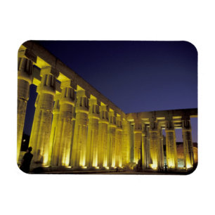 Afrika, Ägypten, Luxor. Sun Court of Amenhotep Magnet