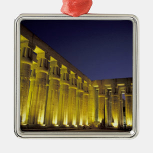 Afrika, Ägypten, Luxor. Sun Court of Amenhotep Ornament Aus Metall