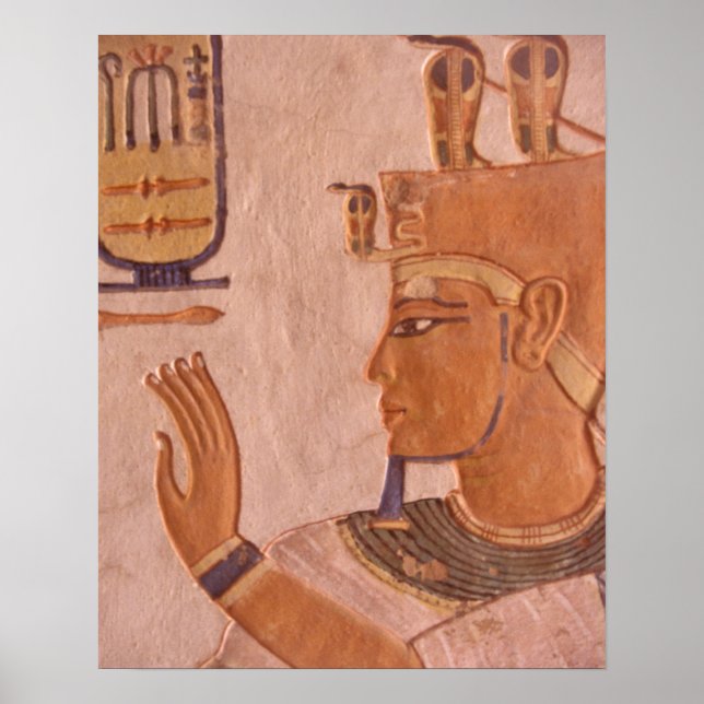 Afrika, Ägypten, Tal der Könige. Grabmauer Poster (Vorne)