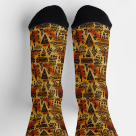 Afrika Amhara Äthiopien - Ethnisches Muster 7 Socken