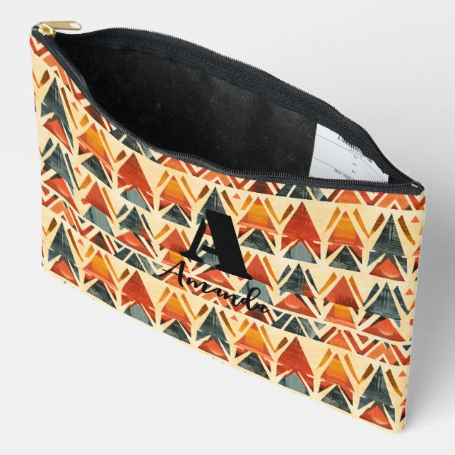 Afrika Amhara Äthiopien Geometrisches ethnisches M Zubehörtasche