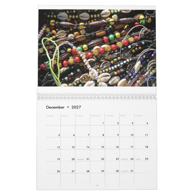 Afrika Art Colander mit schönen Bildern Kalender (Dez 2027)