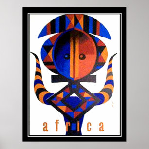 Afrika Art Deco Vintage Plakat 2