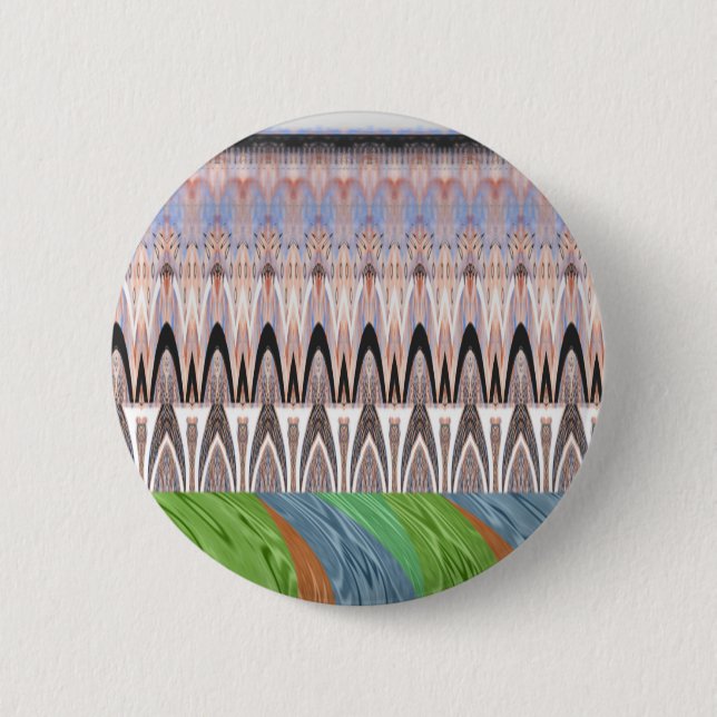 Afrika Asien traditionelles Muster Button (Vorderseite)