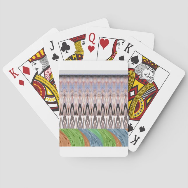 Afrika Asien traditionelles Muster Spielkarten (Rückseite)