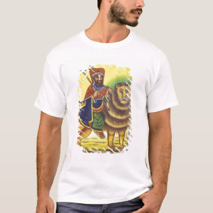 Afrika, Äthiopien. Artwork, das Lion of T-Shirt
