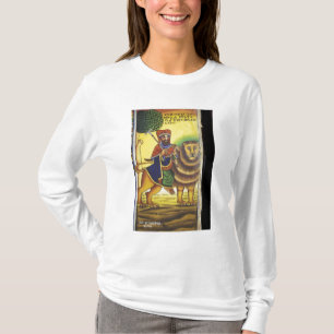 Afrika, Äthiopien. Kunstwerk, das den Löwen von T-Shirt