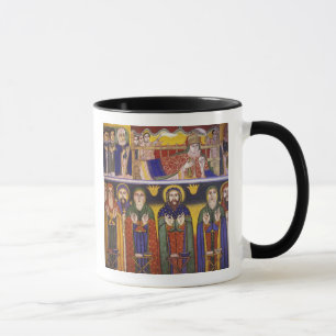 Afrika, Äthiopien. Kunstwerk mit Darstellung von A Tasse