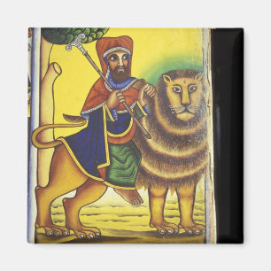 Afrika, Äthiopien. Kunstwerk zur Darstellung von L Magnet