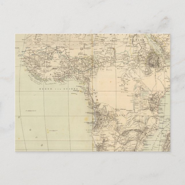 Afrika Atlas Karte mit Kolonien (Vorderseite)