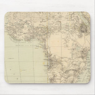 Afrika Atlas Karte mit Kolonien Mousepad