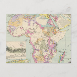 Afrika - Atlas Map of Africa Postkarte