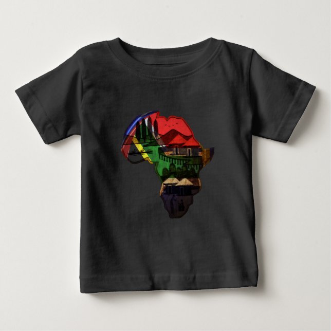 Afrika Baby T-shirt (Vorderseite)