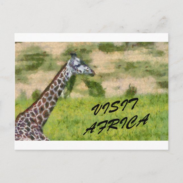 Afrika besuchen postkarte (Vorderseite)