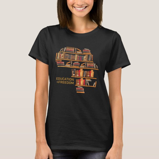 Afrika Bildung ist Bibliotheksbibliothek T-Shirt (Vorderseite)