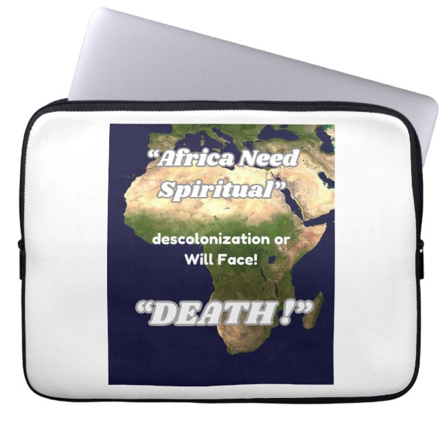 "Afrika braucht eine spirituelle Entkolonialisieru Laptopschutzhülle (Vorderseite)