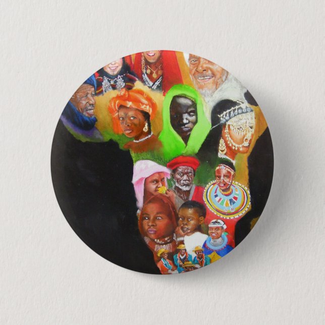 Afrika Button (Vorderseite)