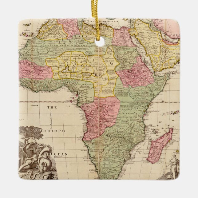 Afrika circa 1725 keramikornament (Vorderseite)