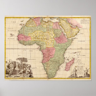 Afrika circa 1725 poster