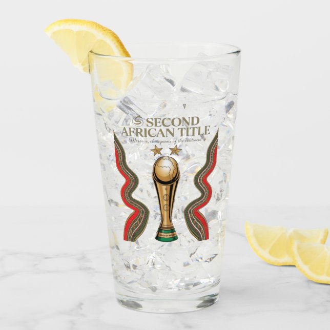 Afrika-Cup in Marokko Glas (Vorderseite Ice)