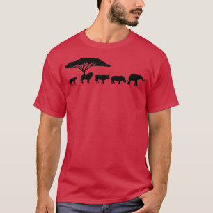 Afrika Die fünf großen Tiere gestalten Kinderkind T-Shirt