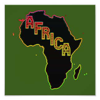 Afrika - die Mauerart aus Holz Fotodruck