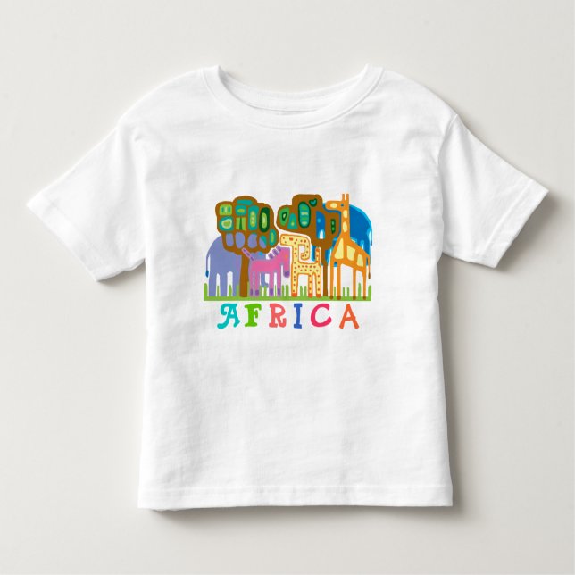 AFRIKA - Dschungeltiere Kleinkind T-shirt (Vorderseite)