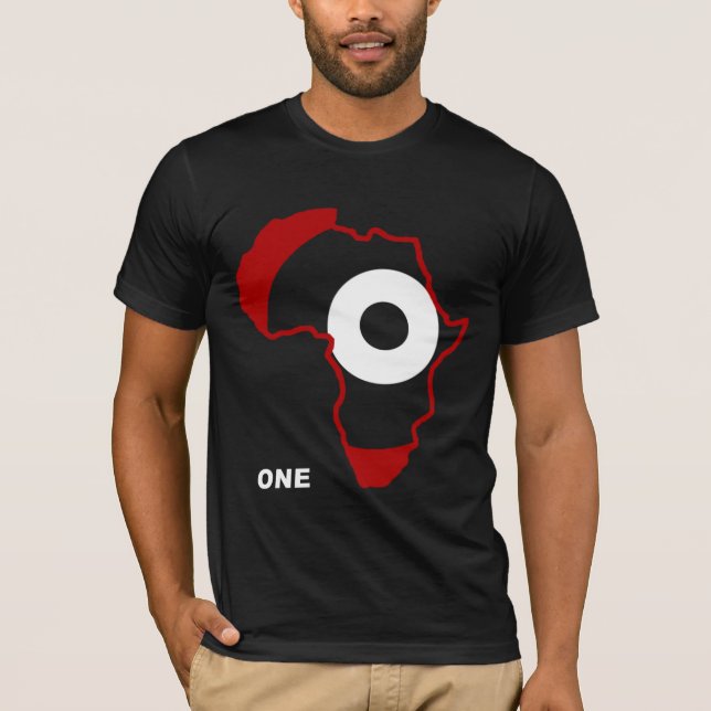 Afrika ein Shirt (Bella-Leinwand) (Vorderseite)
