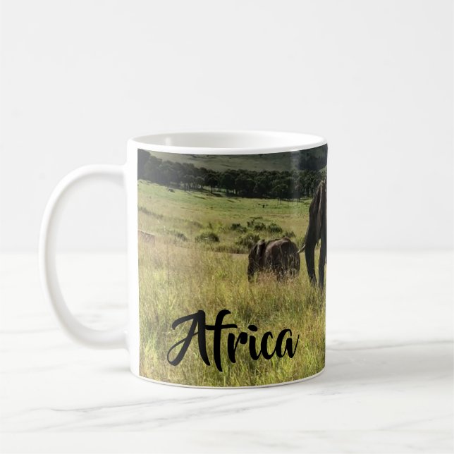 Afrika-Elefant-Kenia-Masai Mara Kaffeetasse (Links)